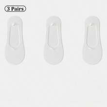 1/3/5 Pairs Spring And Summer Ice Silk Boat Socks For Women, Anti-Slip, No Heel Slipping, Invisible Socks, Thin Low-Cut Socks, Breathable Cool Socks - Multicolor - View 14