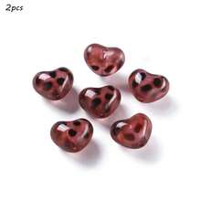 新款豹纹亚克力散珠心形星形透明直孔DIY手机链串珠材料 - 彩色 - 查看 25