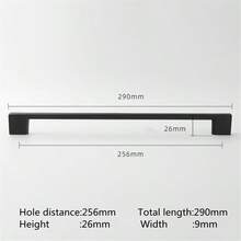 1个简约黑色拉丝镀金铝合金家具柜门/抽屉把手，玻璃柜门拉手，家居五金配件 - 彩色 - 查看 22