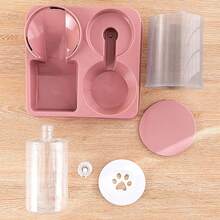 2-In-1 Automatic Dog Food Bowl, Pet Cat Water Dispenser, Cute Dog Feeder, Elevated Food Bowl - 1L - View 7