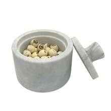 1个带盖大理石调味罐 | 盐、糖、胡椒粉容器 | 创意厨房调味罐，适用于家庭和餐厅 - 彩色 - 查看 12