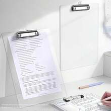 1/5 cái bảng kẹp giấy trong suốt khổ A4, tập viết cho học sinh, bìa đựng tài liệu cứng. - nhiều màu - Xem 3