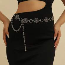 花瓣与精致链条，纤细腰身，散发温柔气息 - 銀色花 - 查看 1