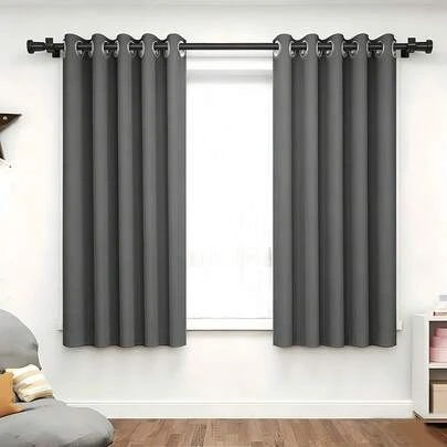 Blackout Curtain, Heat Insulation, Opaque Curtain With Eyelets, Light Insulation, Anti-UV, Bedroom Home Living Room Interior Decoration