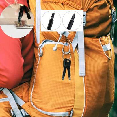 1pc Multi-Functional Mini Pocket Screwdriver, Steel Cross/Flat/Torx Bits, Magnetic Tip, Keychain Design, Outdoor Camping/Electronics Repair Tool, Durable & Lightweight, Fashionable Metal Zinc Alloy Multi-Function Screwdriver, Triangle Wrench, Hexagonal Shaft, Industrial-Grade Durable Tool, Suitable For Electric Control Box