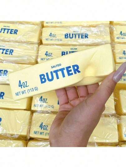 1pc Super Soft Slow Rebound Butter Bar Stress Relief Toy - Fun & Plush Sensory Toy Suitable For Students, Office, Home Use, Helps Relieve Anxiety And Improve Focus