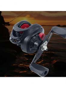 Garcia 8KG Black Max3 Baitcast Fishing Reel, Ambidextrous, 7.2:1 Gear Ratio, 8.1kg Max Drag, Water Drop Baitcast Reel BMAX3 - Black - View 3