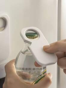 1/2pcs Magnetic 3-In-1 Bottle Opener, Can Opener, Pull Tab Opener For Home Use On Beer, Beverage Cans And Jars - Multicolor - View 8