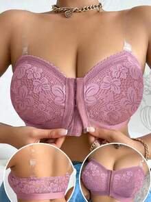 Women's Strapless Bra, Wireless Comfort Bra - Pink - View 3
