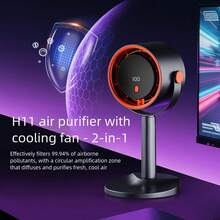 100档变速新款无叶桌面风扇，带数字显示屏，桌面空调风扇，家用/办公桌面风扇，USB充电，适用于办公室、家庭、客厅 - 其他 - 查看 7