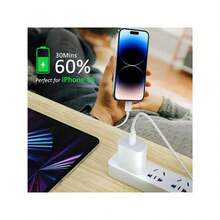 4条装 60W PD 快充 3.3 英尺/100 厘米高效数据传输线，兼容 16 系列、17 Pro Max/17 Pro/17 Plus/17、16/15、S25/S24/S23/S22/S21 Ultra Plus 系列 - Type-C 轉 Type-C / 4個 - 查看 7