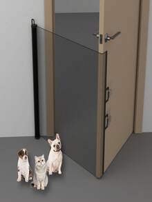 Puerta de para mascotas expandible con malla de PVC, fácil instalación, adecuada para cachorros, gatos y otras mascotas, sin necesidad de perforar para evitar que las mascotas escapen, aplicable a escaleras, pasillos y porches, de alta gama, minimalista, invisible, compacta, fácil de usar, sin manos, sin preocupaciones, cómoda, acceso libre, protección de , uso en interiores del hogar, adecuada para puertas, puertas de dormitorio, puertas de balcón, puertas de cristal, puertas de madera, puertas de - Multicolor - Ver 4
