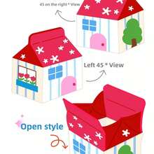 2026 Christmas Gift New Red House Earphone Case, Key Pouch, Wallet Charm, Highly Attractive Car Decoration, Creative Gift - Multicolor - View 3