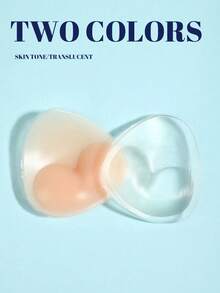 1/2 Pairs Reusable Double-Sided Adhesive Push Up Bra Pads - Sticky Bra Pads With Padding For Dresses, Bikinis - Multicolor - View 4