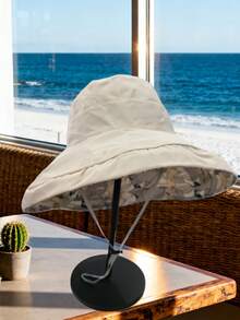 Mũ chống nắng hai mặt họa tiết hoa, mũ vành rộng che nắng, chống tia UV. - nhiều màu - Xem 7