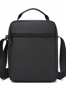 1个男士单肩包，新款实用街头风斜挎包，商务休闲手提包 - 彩色 - 查看 10