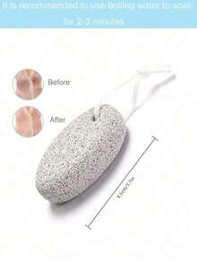 1pc/3pcs Natural Pumice Stone Foot Scrubber, Volcanic Rock Foot Care Tool For Removing Calluses & Dead Skin - White & Red Foot Scrub Stone/Foot Wash Stone/Foot Scrubber - One Size Fits All - View 9