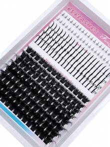 300D/200D/160D/120D/100D80D/60D DIY Lash Clusters Long 6-20mm Lash Spikes Lower Eyelashes 280pcs/264pcs/248pcs/232pcs/216pcs Eyelash Clusters Volume Individual Lashes DIY Spiky Lash Extension Manga Cluster Eyelash Extensions Mink Strips Lashes Thick - D - View 5