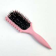 1pc Curl Defining Brush Curly Hair Brush With Bristle Special Design Curl Define Styling Brush For Women Men - 1件-粉紅色 - 查看 5
