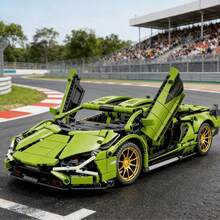 Bộ xếp hình 700+ mảnh dành cho thanh thiếu niên, mô hình siêu xe, kích thước lớn 20cm, bao bì cao cấp, tương thích với các loại xếp hình khác, mô hình xe thể thao Cyberpunk 911 Starry Sky Aventador tự lắp ráp. - Nhiều màu - Xem 5