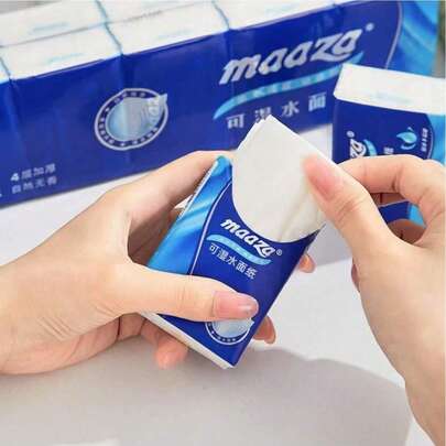 Gói 10/3 tờ khăn giấy mini, khăn giấy lau tay tiện dụng mang theo hàng ngày, thích hợp cho các bữa tiệc, đám cưới, sinh nhật, Ngày của Mẹ, Giáng sinh.