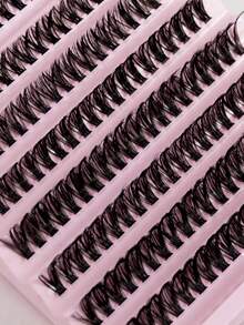 40D/40D*2 200pcs Lashes, 8mm-16mm D-Curl Voluminous, Individual Eyelash Extension Kit, Suitable For Natural & Dramatic False Lashes, DIY Makeup Tools - D - View 6