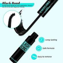 Lash Bond And Seal,Lash Glue For Eyelash Extensions,Eyelashes Clusters Lash Bond And Seal Waterproof 10ml,2 In 1 Eyelash Bond And Seal Long Lasting,Bond And Seal Lash Extensions Strong Hold - ColorA - 查看 3