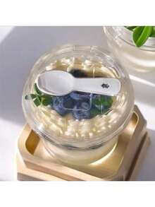 1/10pcs Reusable Round Pudding Cup Set, Includes Cups, Cups With Spoon Lids, Reusable Party Cups, Cups With Spoon Lids, Novel Mugs, Transparent Mousse Cake Boxes, Yogurt Cups, Reusable Party Cups, Hand Wash Only, Suitable For Birthday, Graduation, Bachelor Party, Wedding Season, Tableware, Party Supplies, Round Cups, Elegant Dessert Cups, Reusable Material, Durable Plastic, With Spoon, Pudding Container, Dessert Lovers - View 7