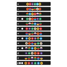 13pcs/Set Guitar Beginner Stickers, Guitar Fretboard Stickers, Memo Stickers - Multicolor - View 4