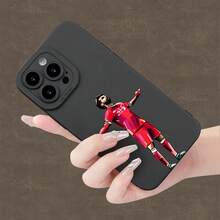 A Popular Design Featuring A Character In A Red Football Outfit, This New Angel Eye Phone Case Is Fun, Straightforward, And Stylish, Appealing To Both Men And Women, And Is Compatible With Iphone Models. - Black - View 4