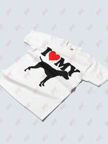 I Love My Pointer Mens Dog Gift T-Shirt - 白色 - 查看 3