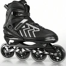 Patines 4 Ruedas Linea Luces Led Profesionales Niños Adultos Color Negro Talla De Los Patines Gn Cm 24.5-27.5 Tamaño De Las Ruedas 82 Mm - Negro1 - Ver 2