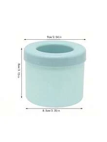 1个带盖硅胶冰格，圆柱形冰模，易脱模挤压式冰杯，可堆叠冰格，硅胶材质，快速冷冻，饮料冰镇，家用吧台工具，适用于节日派对、夏季饮品、成人使用，多功能制冰器 - 彩色 - 查看 12