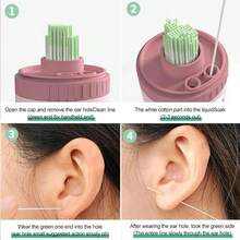 180 Pcs Ear Piercing Cleaning Tool Set, Disposable Portable Ear Cleaner Kit - 查看 9