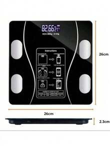 Smart Body Fat Scale For Home Use, Accurate Electronic Scale For Measuring Weight And Human Health, Data Synchronization With The APP, Body Fat Measurement And Weight Loss Scale. - A - View 4