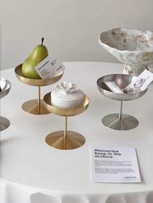 1 chiếc cốc kem bằng thép không gỉ, cốc tráng miệng có đế, cốc bánh pudding, cốc kem, cốc đựng nước sốt, cốc khai vị, cốc tráng miệng, cốc thép không gỉ, màu bạc thép không gỉ - Nhiều màu - Xem 5