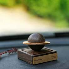 1pc Black Walnut Small Planet Aroma Diffuser, Random Creative Design For Home Or Car - Multicolor - View 8