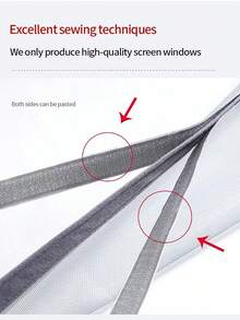 Gray Mosquito Proof Zipper Mesh Screen, Self-Adhesive No Drill Window Netting, Invisible Curtain For Home, Office, Bathroom, Mosquito And Insect Proof - Grey Zipper Version - View 7