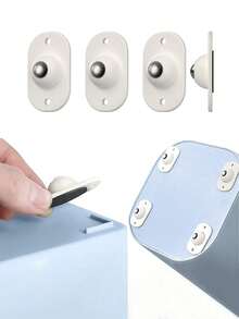 4/8pcs Swivel Casters, Bullseye Swivel Balls, Miniature Bearing Nylon Swivel Balls, Suitable For Small Devices, Smooth Rolling - Beige - View 6