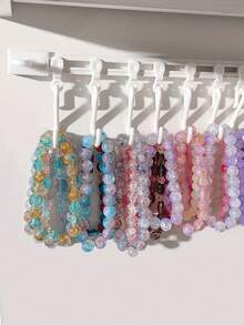 Selbstklebender Armband-Aufhänger Organizer, abnehmbar & beweglich für Küche, Karten, ohne Bohren erforderlich - Verschiedenfarbig - Übersicht 5