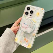 1个可爱兔子、绵羊、猫咪造型磁吸气囊手机支架，多功能Magsafe磁吸可拆卸手机支架 - 彩色 - 查看 4