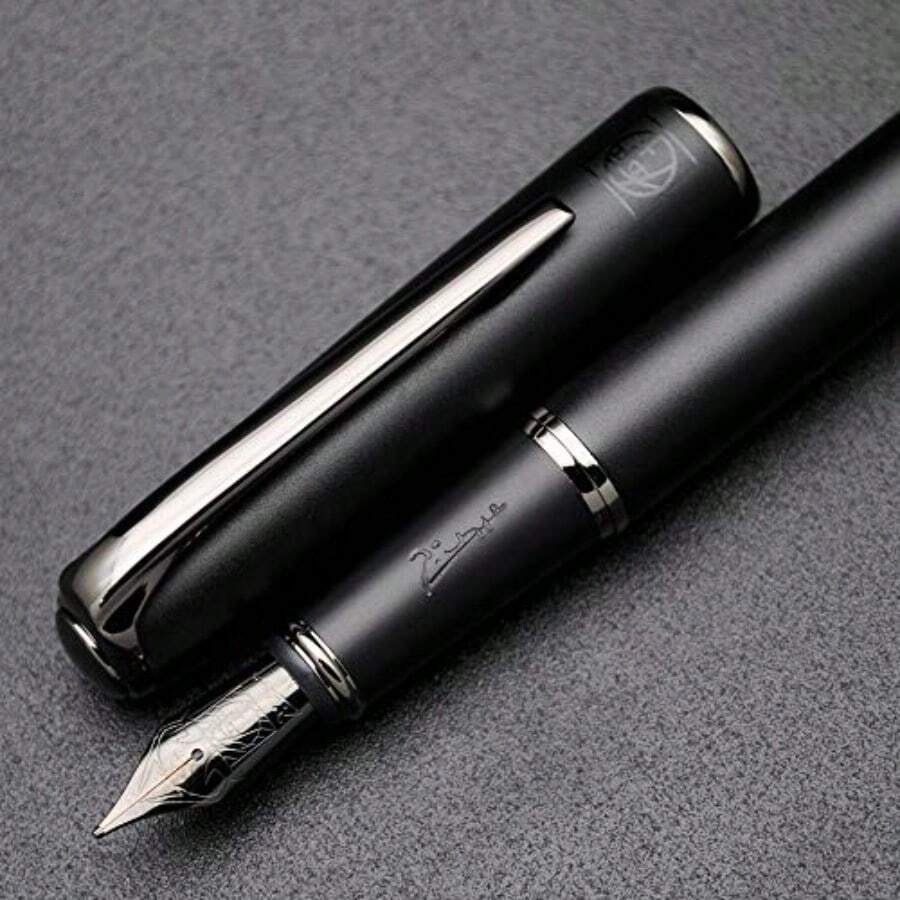 czxwyst Picasso 916 Malage - Pluma estilográfica original en caja gris atardecer punta mediana 0 7 mm - Gris atardecer - Ver 1