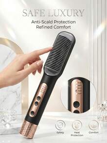 SOKANY Gentle Hair Straightening Brush - Gently Cares For Hair, Easily Creates Smooth, Straight Hair. Designed For Women, Can Create Wavy Hairstyles, An Essential Valentine's Day Gift For Your Girlfriend. - UK Plug(220-240V) - View 10