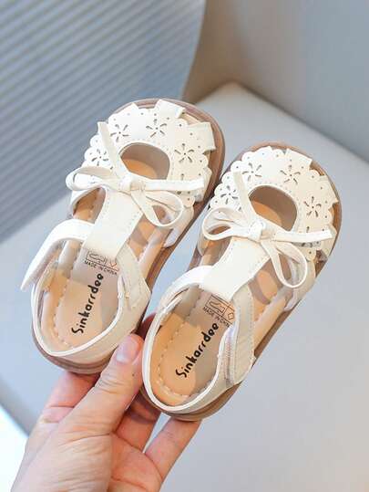 1 Pair Girls' Elegant Mary Jane Flat Shoes, Comfortable & Fashionable, Dress Shoes Suitable For Weddings, Parties And Casual Wear - Easy On/Off, All Season, TPR Sole, Multiple Colors Available, Hook And Loop Design