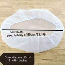 Tấm lưới polyester bền chắc 60cm/80cm, lưới chống muỗi và lá cây cho thùng chứa nước mưa ngoài trời - Màu trắng, phù hợp với các loại thùng chứa nước mưa tiêu chuẩn, thiết kế tiện dụng, che phủ hiệu quả. - Xem 14