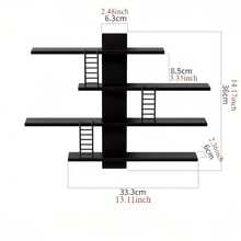 Tủ trưng bày/kệ cao cấp có thể thu gọn | Không cần khoan | Giá để đồ trang trí/tượng nhỏ hành động | Giá để khay trang điểm đa năng | Đế trưng bày đồ trang trí nhà cửa - Nhiều màu - Xem 9