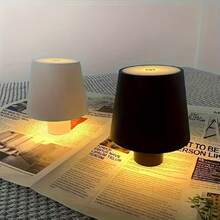 1个无线瓶灯，可充电LED便携式台灯，3种颜色可选，可调光，触摸控制，适用于户外、餐厅、卧室和家居装饰 - 多色 - 查看 1