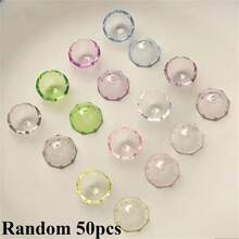 10/30/50颗装多色夜光水母珠 - 树脂隔珠，适用于DIY手链和手机链，珠宝制作材料 - 彩色 - 查看 14