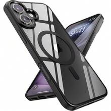 Phone Case - A Clear Magnetic Case With A Soft Frame, Anti-Drop Design, Compatible With Various Models, Including 17, 16, 15, 14, 13, 12 And 11 Pro Max. - Pink - View 4