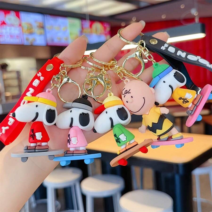 1pc Couple Pendant, Student Backpack Charm, Car Key Chain, Small Gift For Back To School, Party, Random Style - Multicolor - View 1